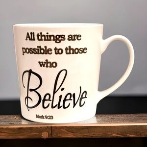 Beautiful Stoneware Scripture Mug